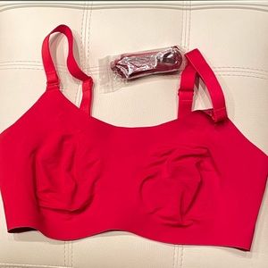 Knixwear red sport bra. Fits size 34DD